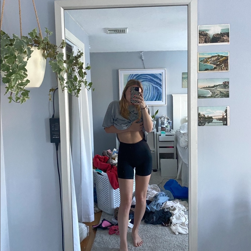 black biker shorts